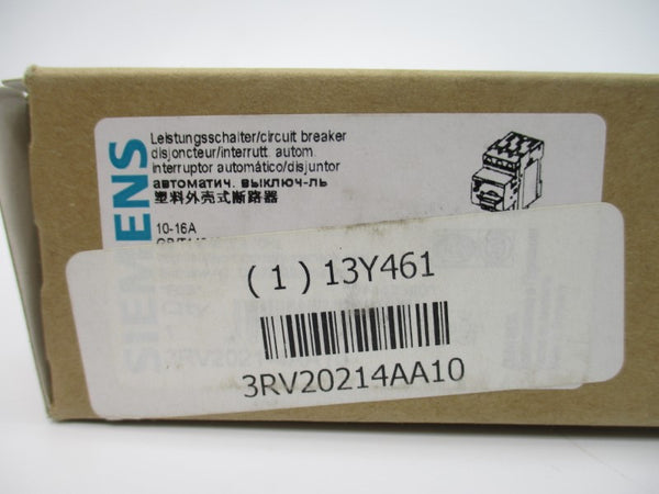 SIEMENS 3RV2021-4AA10 575V 10-16A NSMP