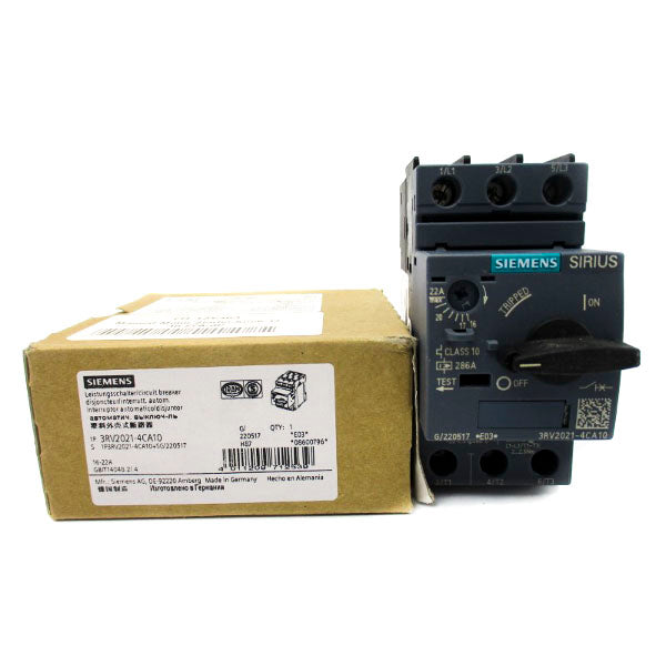 SIEMENS 3RV2021-4CA10 690V 16-22A NSMP