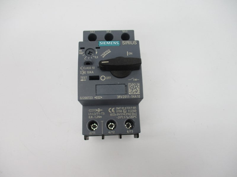 SIEMENS 3RV2011-1HA10 690V 5.5-8A NSMP