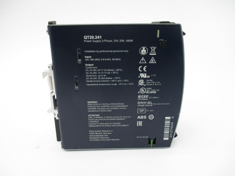 PULS QT20.241 380-480VAC 0.9-0.65A NSMP