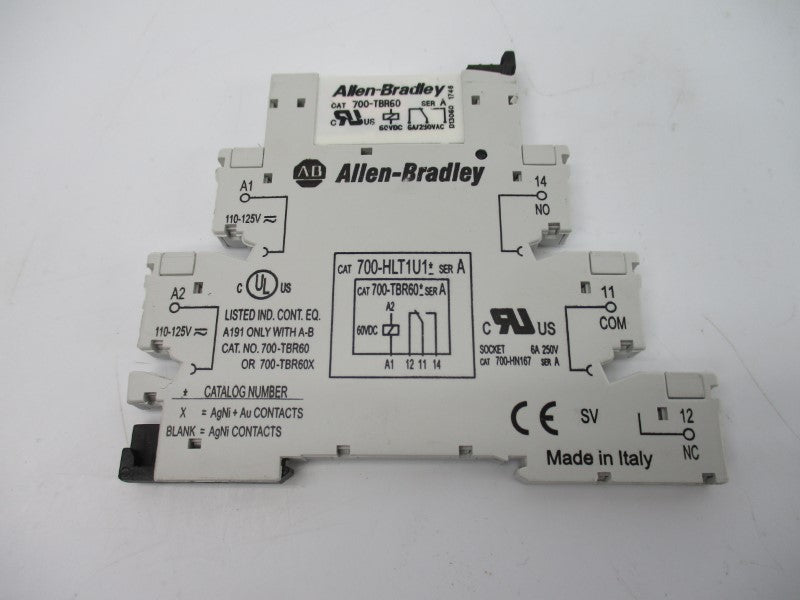 ALLEN BRADLEY 700-HLT1U1 SER. A 60VDC 6A NSNP