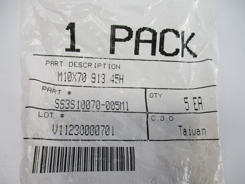 SPARE PART SS3S10070-005M1 M10X7091345H (PKG OF 5) NSMP