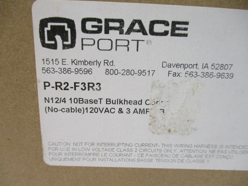 GRACE PORT P-R2-F3R3 120VAC 3A NSMP