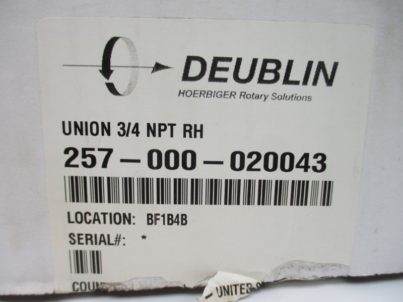 DEUBLIN 257-000-020043 3/4" NSMP