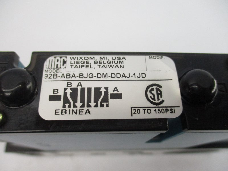 MAC 92B-ABA-BJG-DM-DDAJ-1JD 24VDC 20-150PSI NSNP