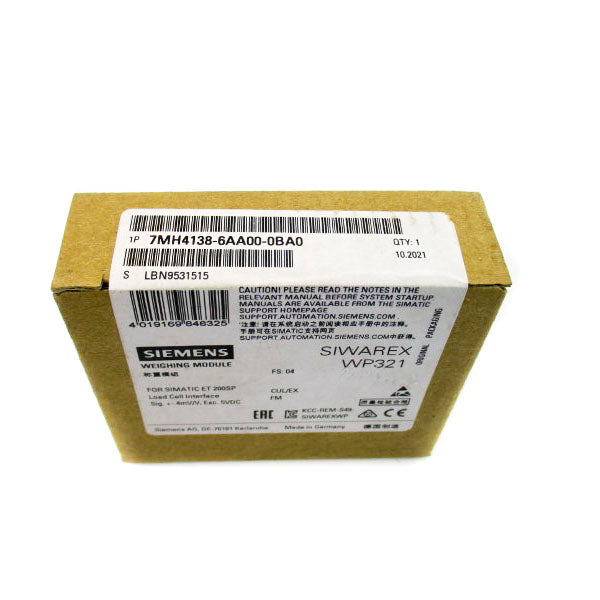SIEMENS 7MH4138-6AA00-0BA0 5VDC NSFS