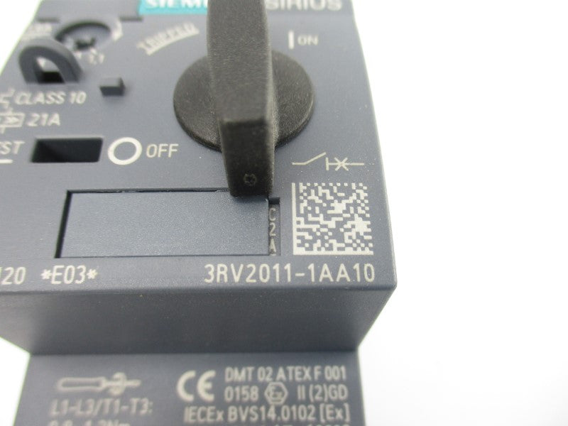 SIEMENS 3RV2011-1AA10 600V 1.1-1.6A (AS PICTURED) NSNP