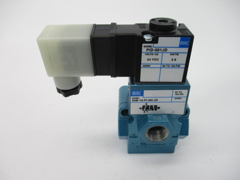 MAC 55B-12-PI-591JD 24VDC 30-150PSI NSMP