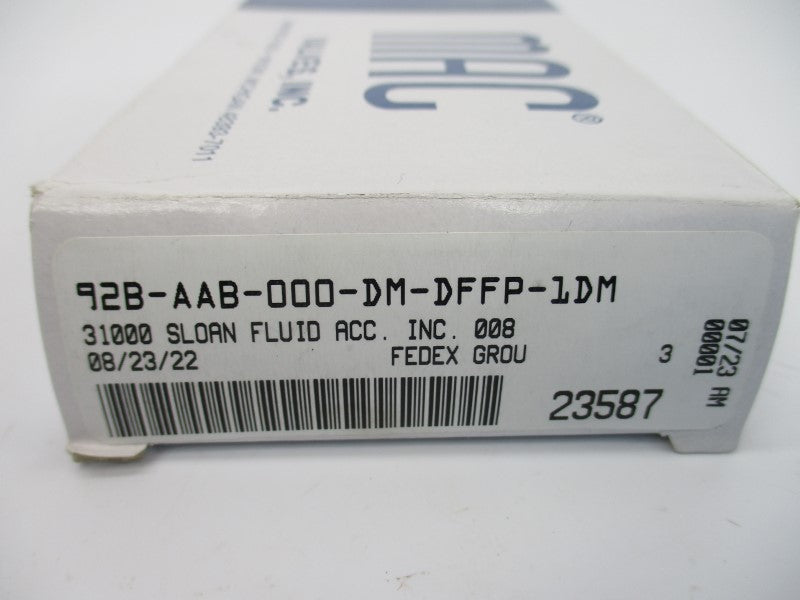 MAC 92B-AAB-000-DM-DFFP-1DM 24VDC 120PSI NSMP