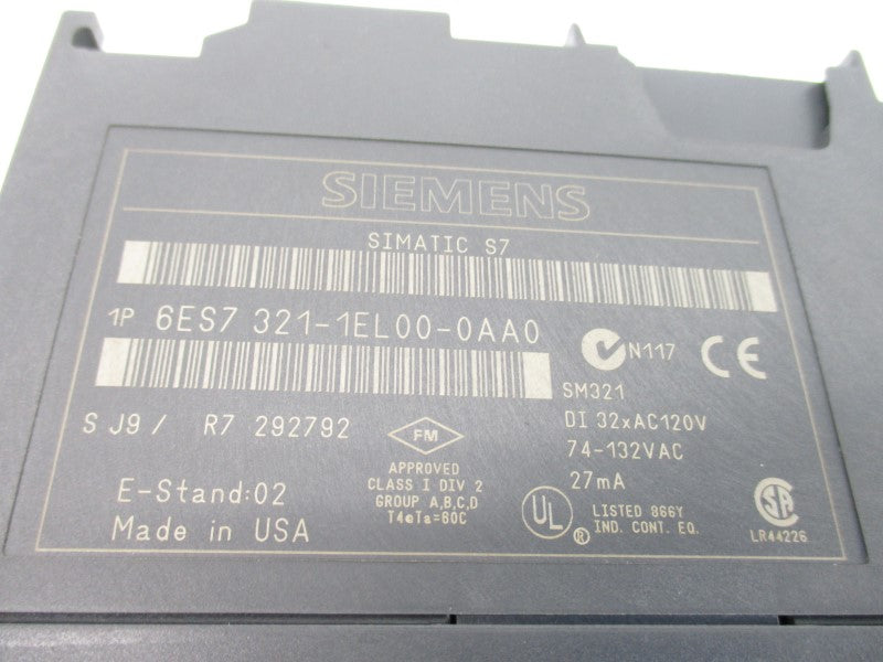 SIEMENS 6ES7321-1EL00-0AA0 74-132VAC NSNP