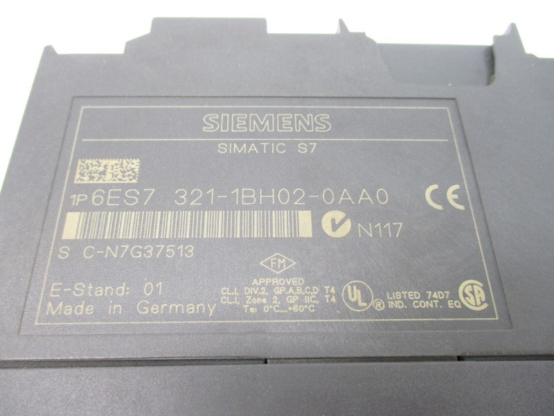 SIEMENS 6ES7321-1BH02-0AA0 (AS PICTURED) UNMP