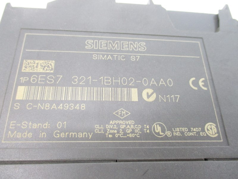 SIEMENS 6ES7321-1BH02-0AA0 24VDC (AS PICTURED1) NSNP