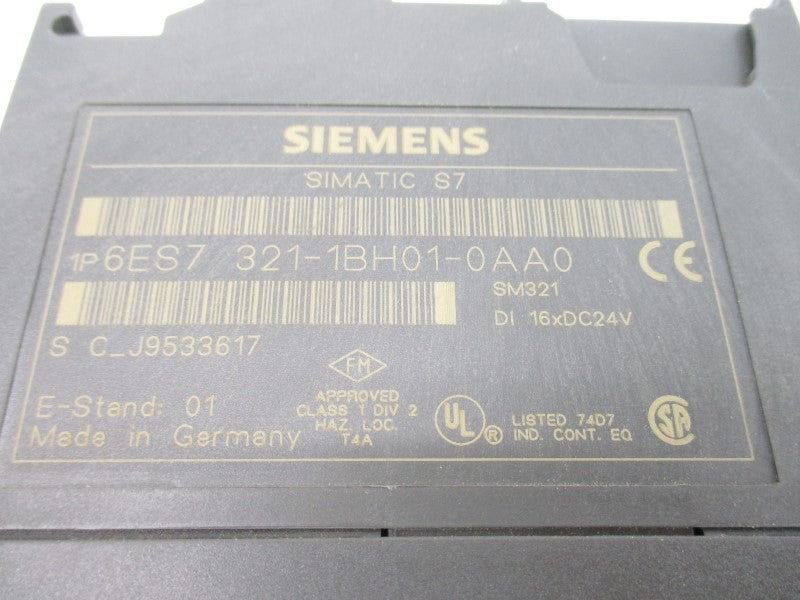 SIEMENS 6ES7321-1BH01-0AA0 24VDC UNMP