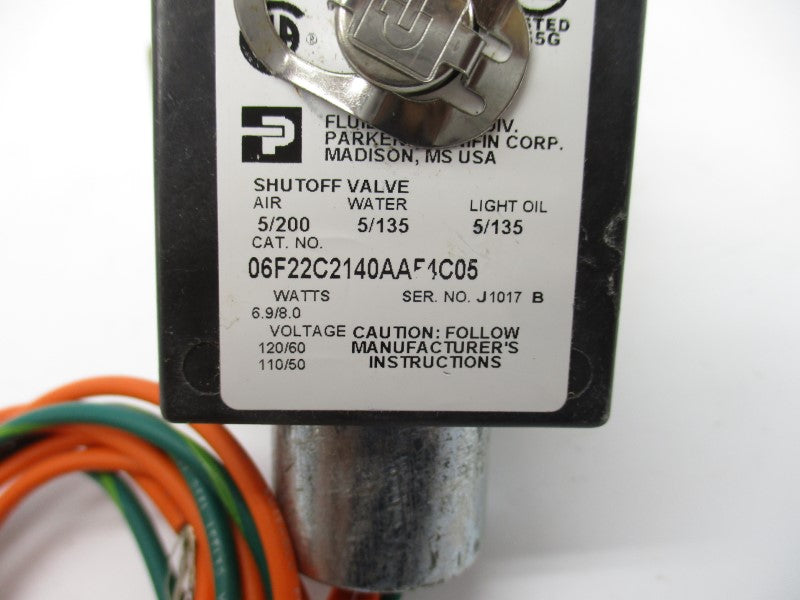 PARKER 06F22C2140AAF4C05 110/120V 5/135PSI NSNP