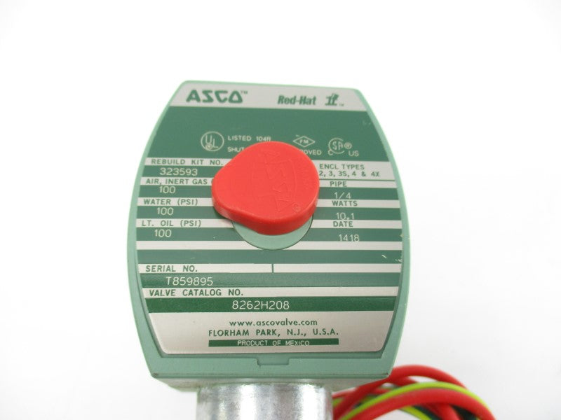 ASCO 8262H208 120/110V 100PSI 1/4" NSNP