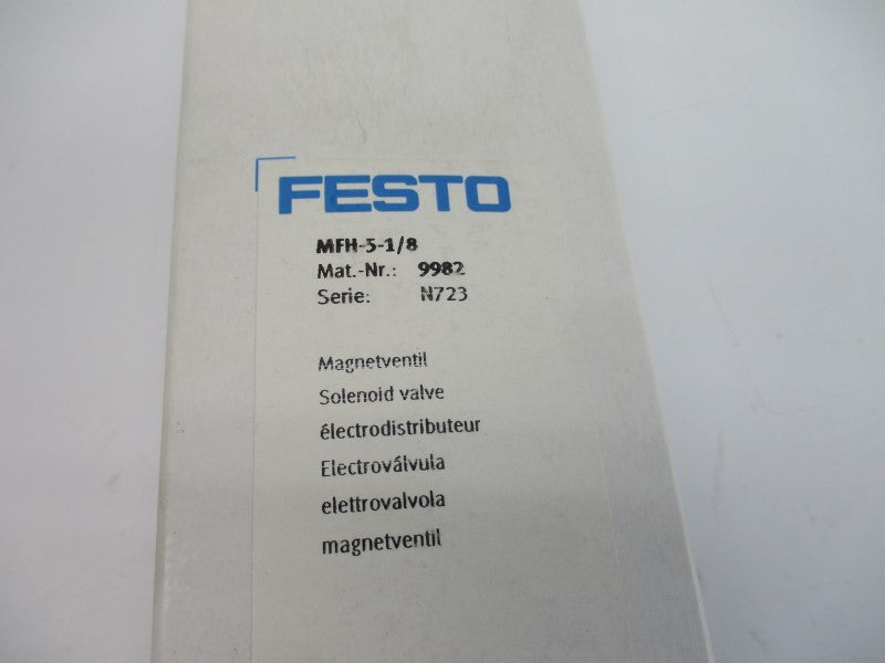 FESTO MFH-5-1/8 9982 26.1-116PSI NSMP