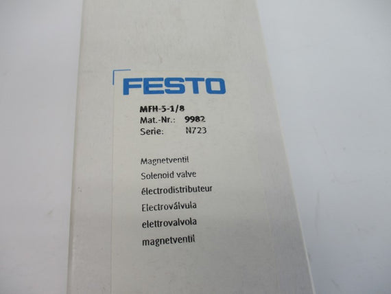 FESTO MFH-5-1/8 9982 26.1-116PSI NSMP