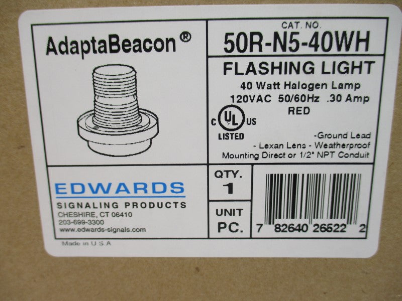 EDWARDS 50R-N5-40WH 120VAC .30A NSMP