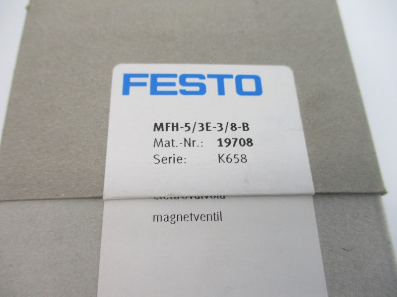 FESTO MFH-5/3E-3/8-B 19708 40-145PSI NSMP