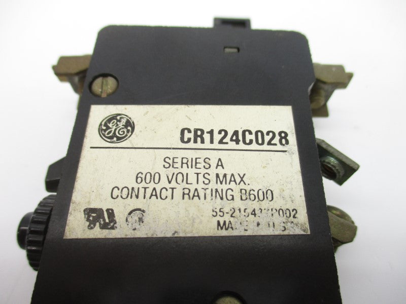 GENERAL ELECTRIC CR124C028 SER. A 600V UNMP