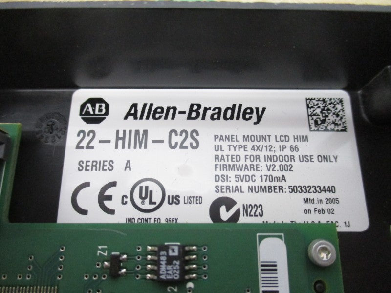 ALLEN BRADLEY 22-HIM-C2S SER. A F/W V2.002 5VDC NSNP