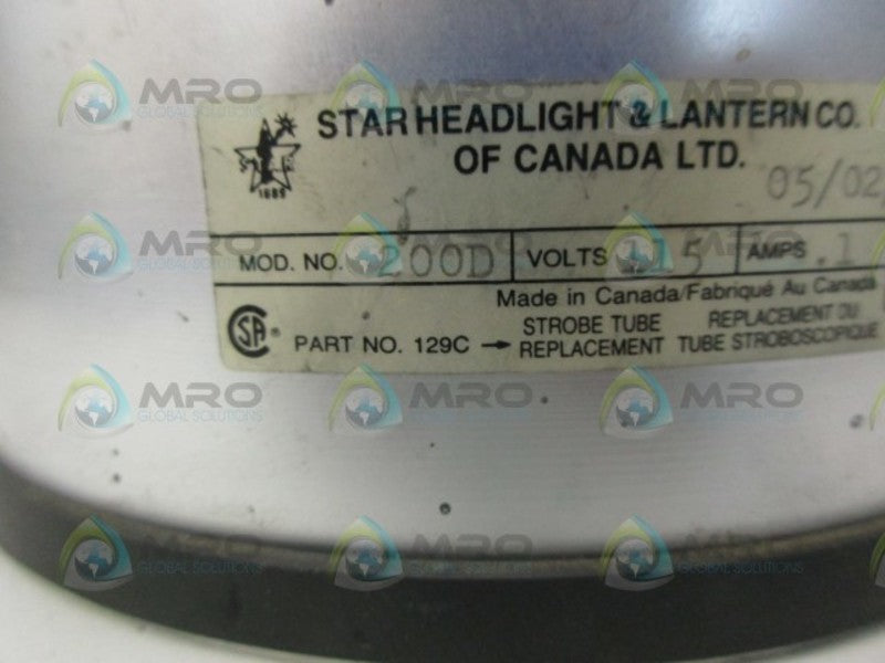 STAR HEADLIGHT & LANTERN 200D STROBE TUBE UNMP