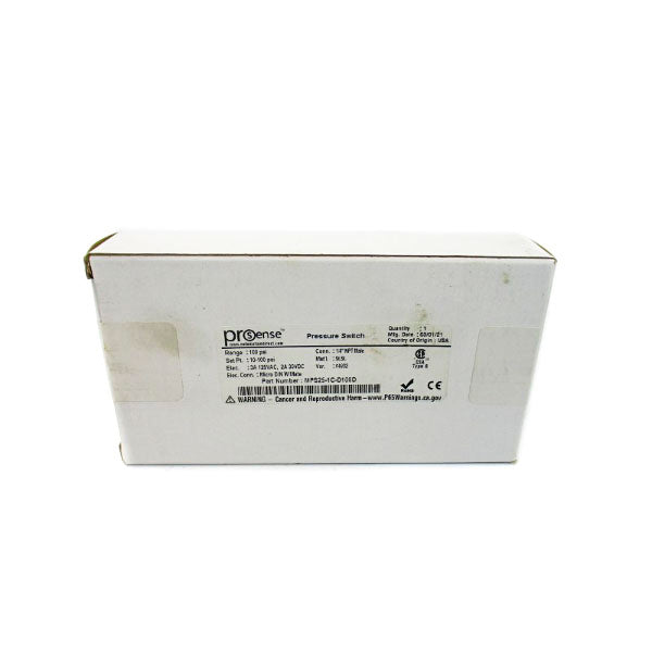 PROSENSE MPS25-1C-D100D 125VAC 3A 10-100PSI NSFS