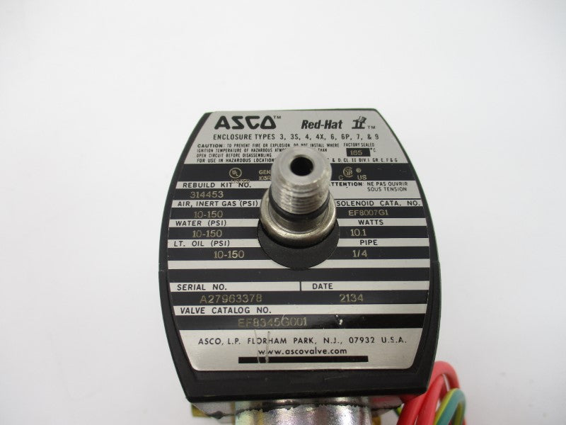ASCO EF8345G001 110/120V 10-150PSI 1/4" (AS PICTURED) NSNP