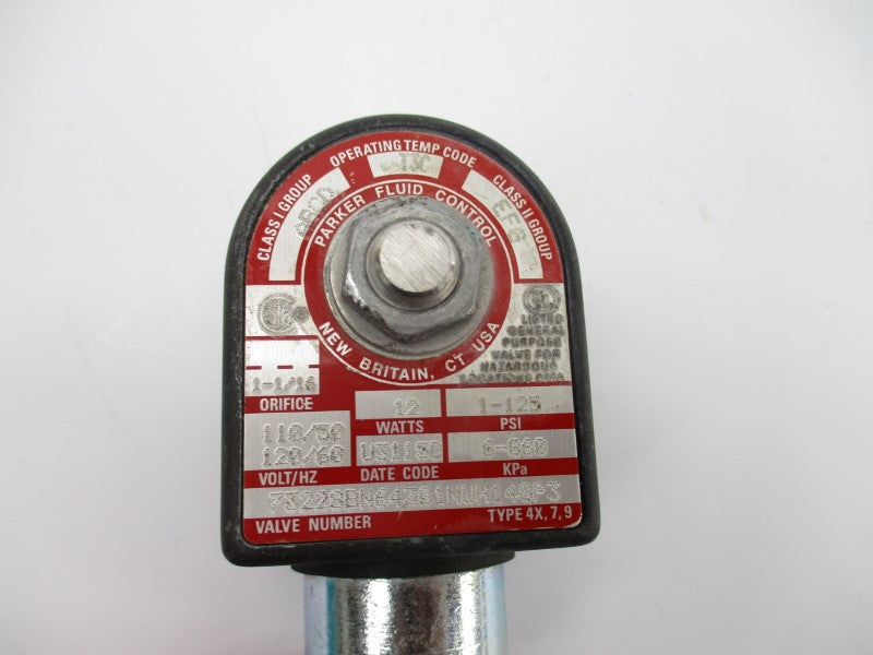 PARKER 73228BN64Z01NWH148P3 110/120V 1-125PSI 1-1/16" UNMP