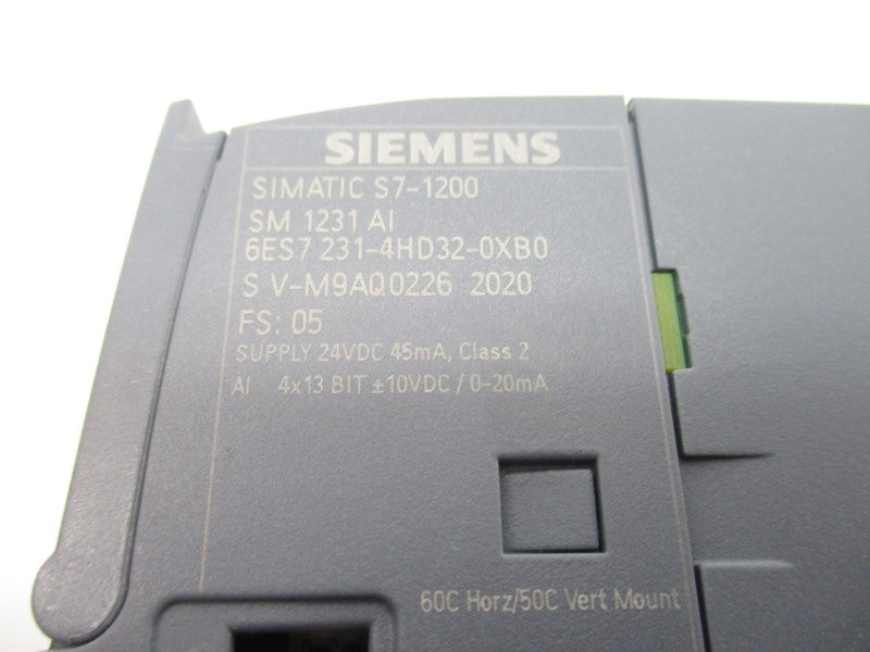 SIEMENS 6ES7231-4HD32-0XB0 24VDC UNMP