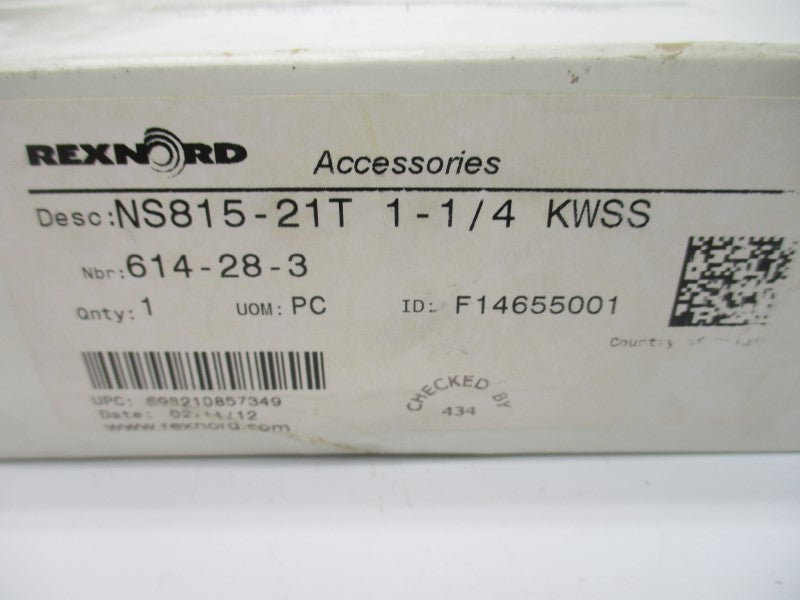 REXNORD NS815-21T1-1/4KWSS 614-28-3 NSMP