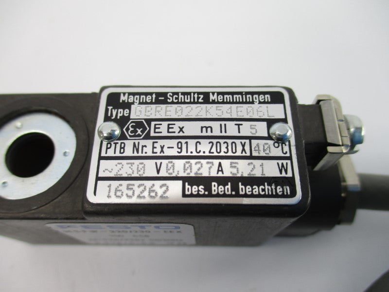 MAGNET SCHULTZ GBRE022K54E06L 230V 0.027A NSNP