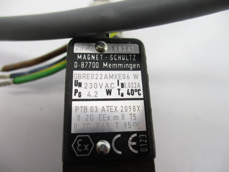 MAGNET SCHULTZ GBRE022AMXE06W 230VAC 0.022A NSNP