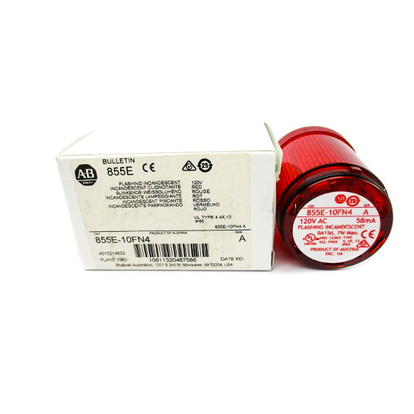 ALLEN BRADLEY 855E-10FN4 SER. A 120VAC (WH) NSMP