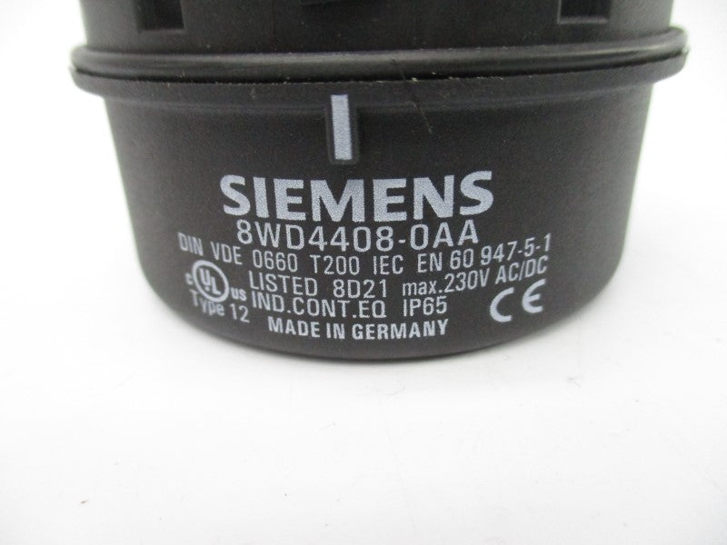 SIEMENS 8WD4408-0AA 230VAC/DC (AS PICTURED) NSNP