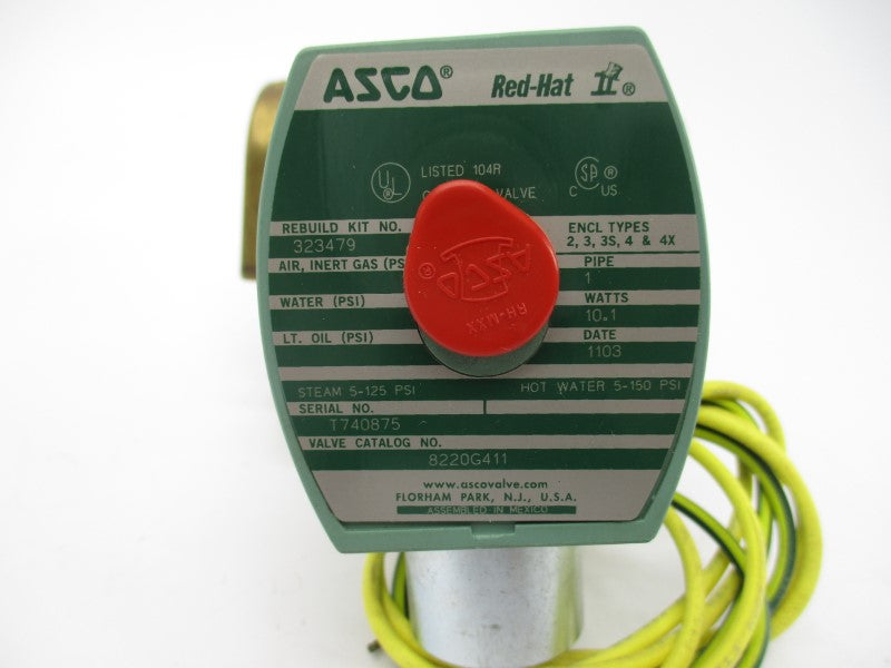 ASCO 8220G411 110/120V 5-150PSI 1" NSNP