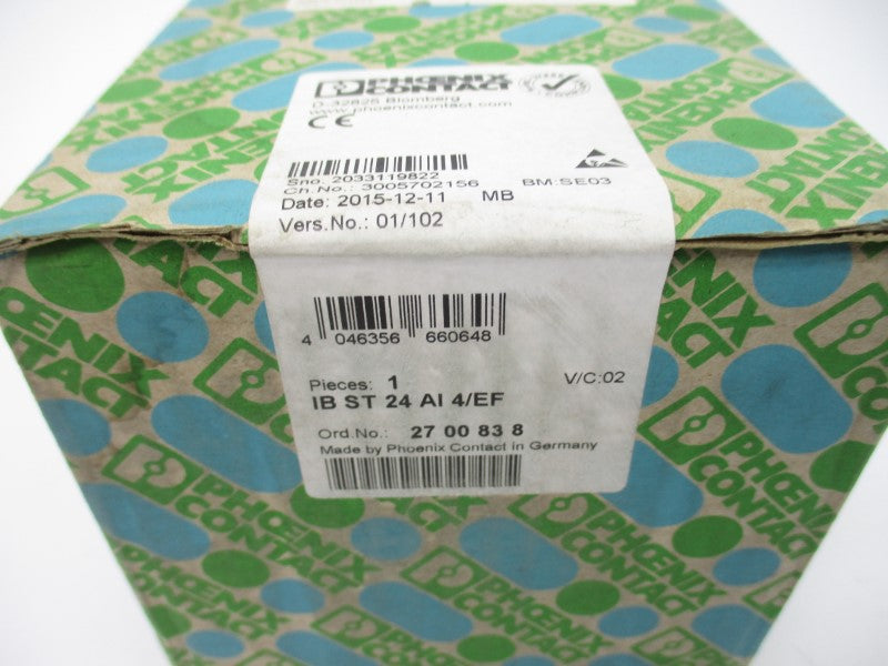 PHOENIX CONTACT IBST24AI4/EF 2700838 NSFS