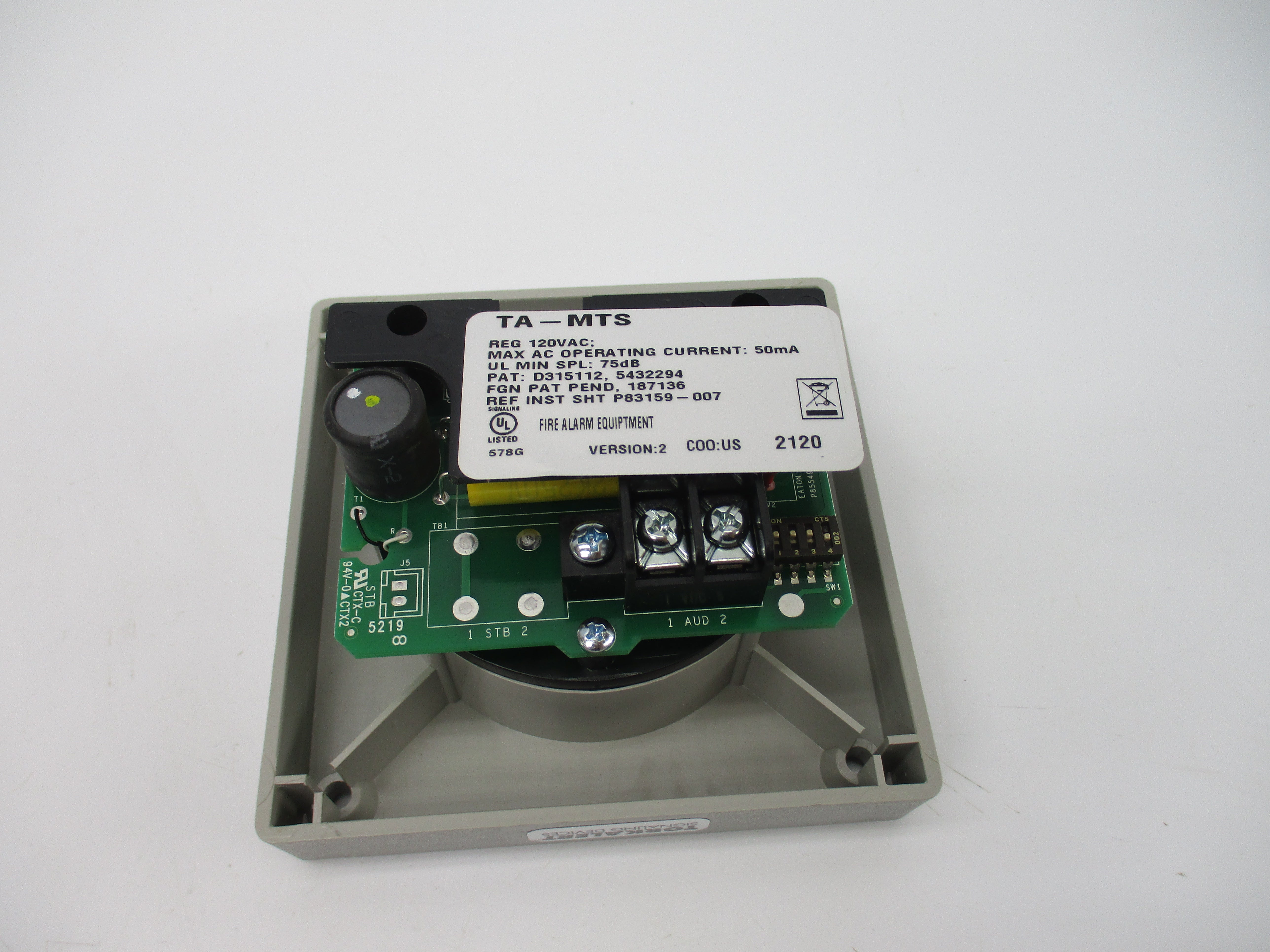 TORKALERT TA-MTS 120V NSMP
