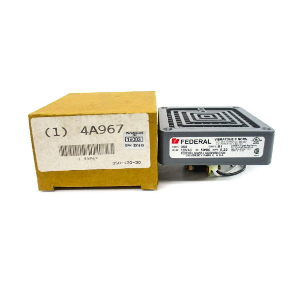 FEDERAL SIGNAL 350-120-30 SER. B1 120VAC 0.22A NSMP