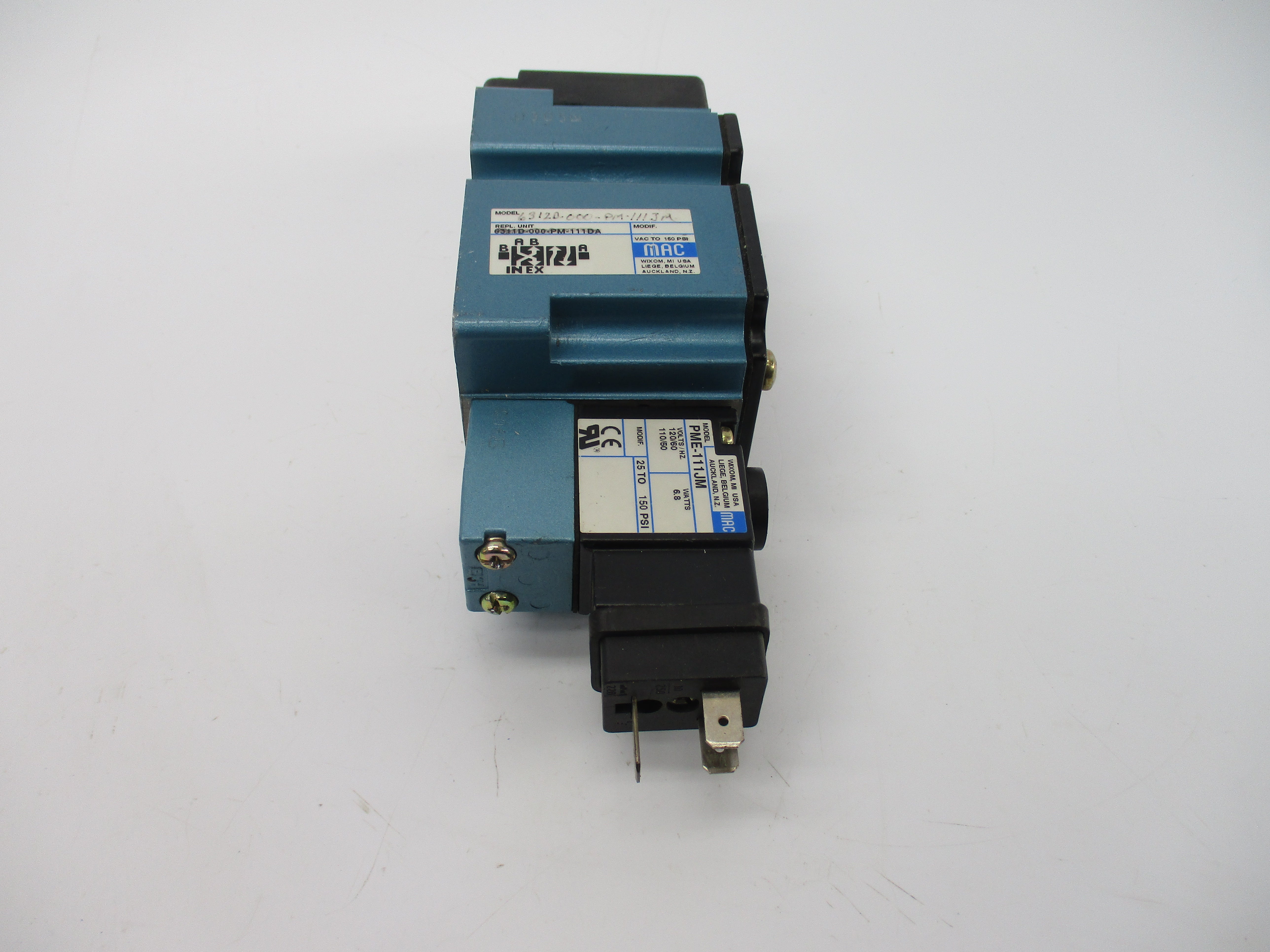 MAC 6312D-000-PM-111JM 110/120V 25-150PSI UNMP