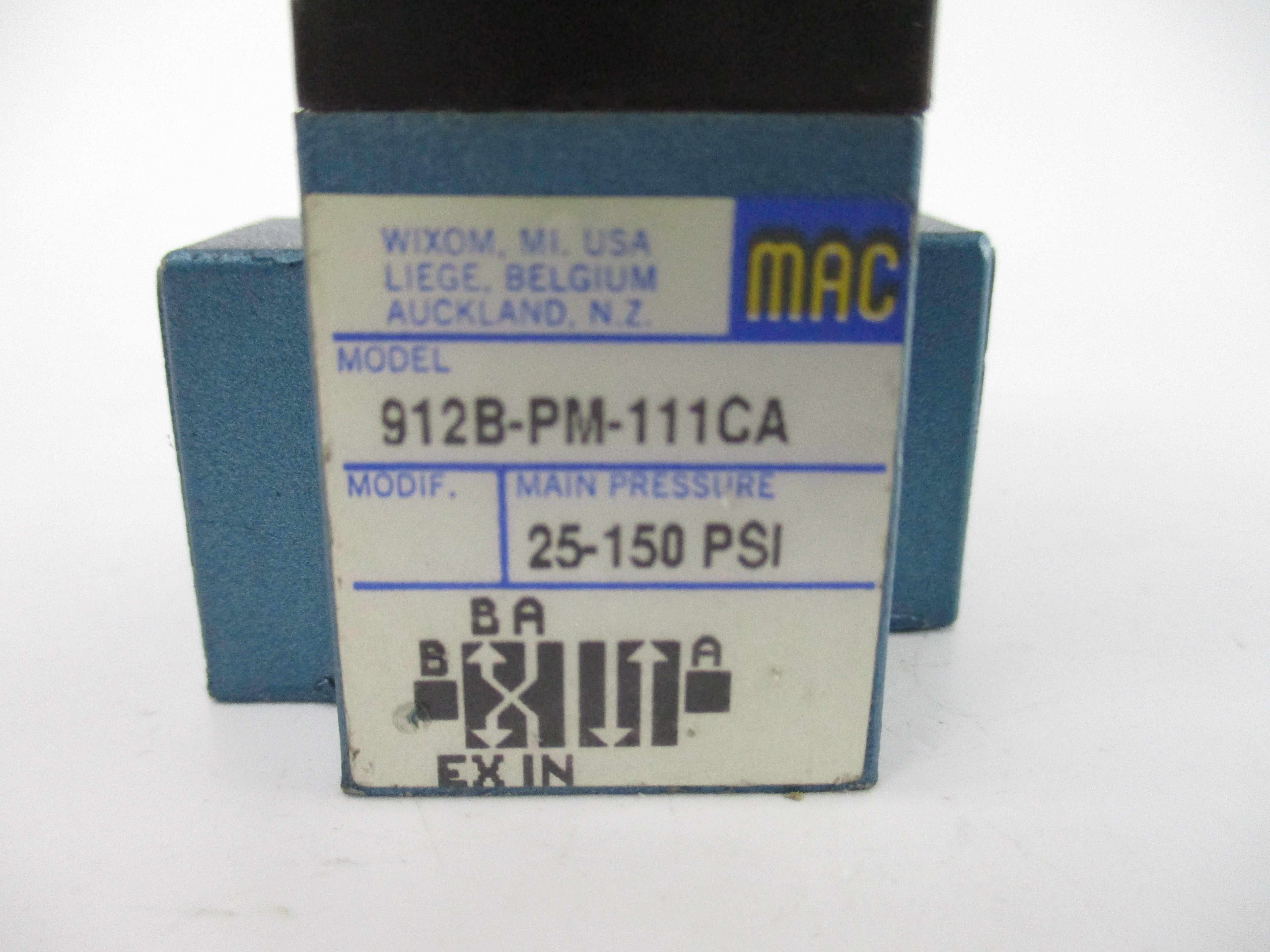 MAC 912B-PM-111CA 110/120V 25-150PSI UNMP