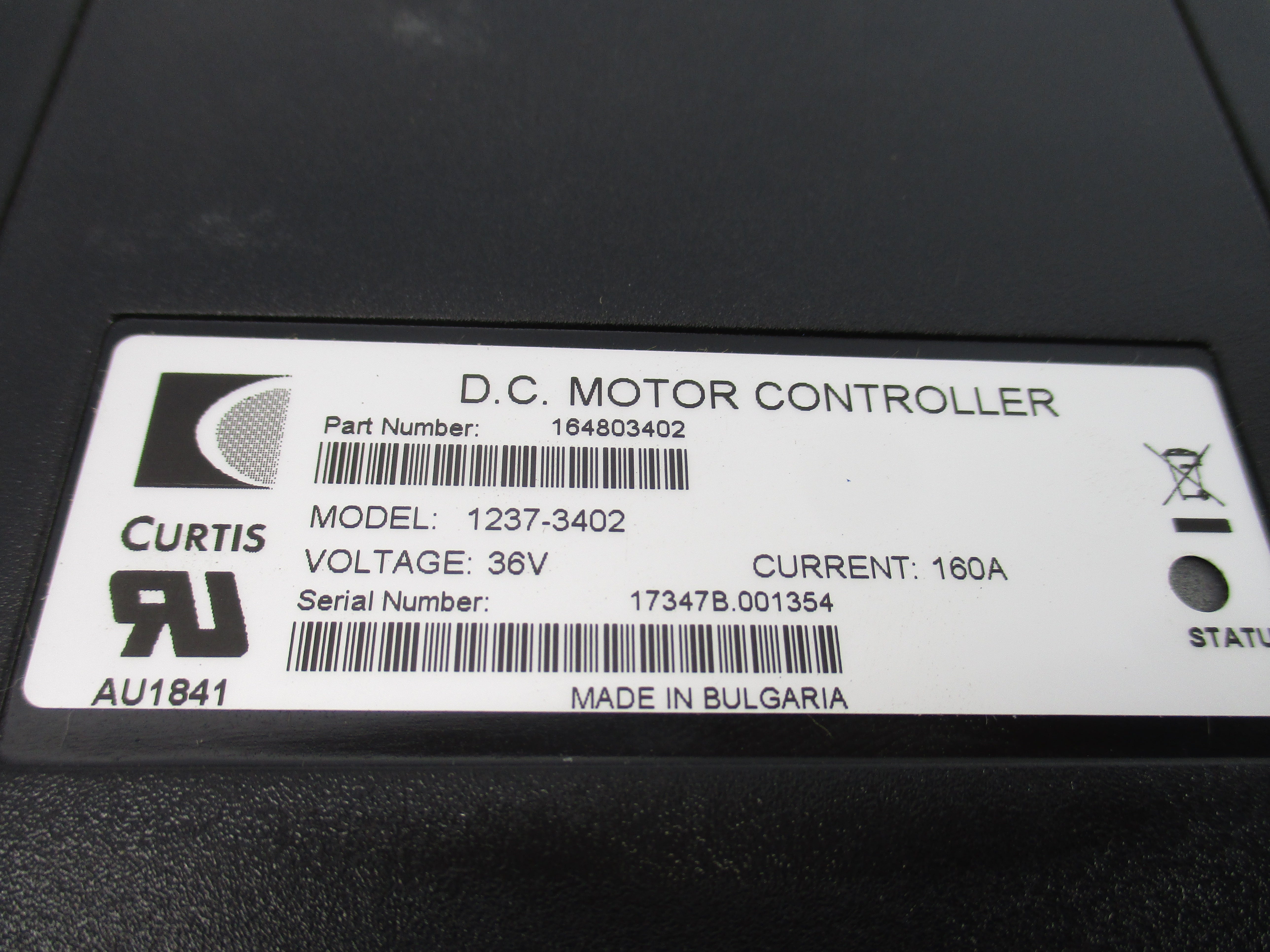 CURTIS 1237-3402 164803402 36V 160A NSNP