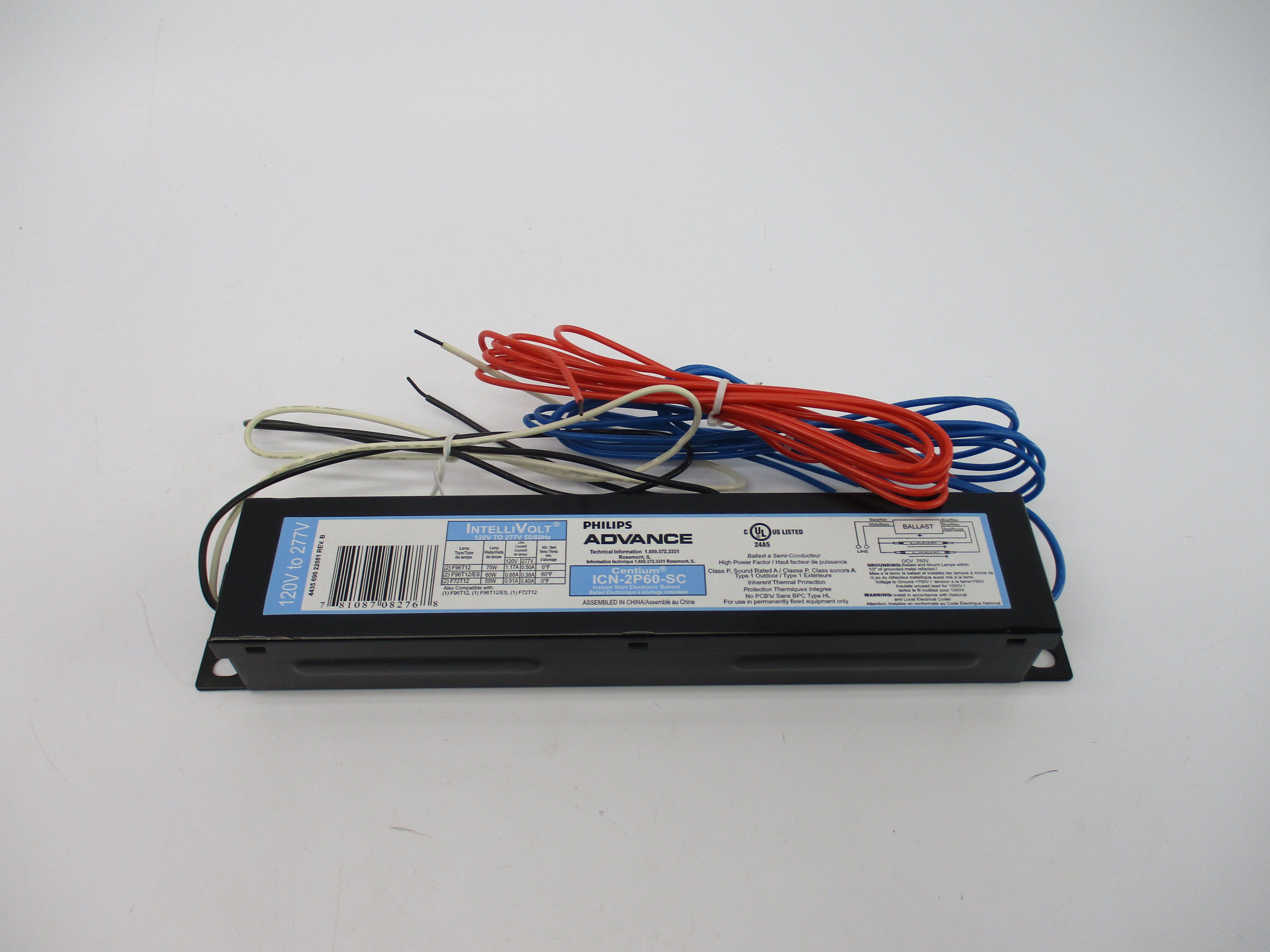PHILIPS ADVANCE ICN2P60SC 120-277V 0.88A NSMP