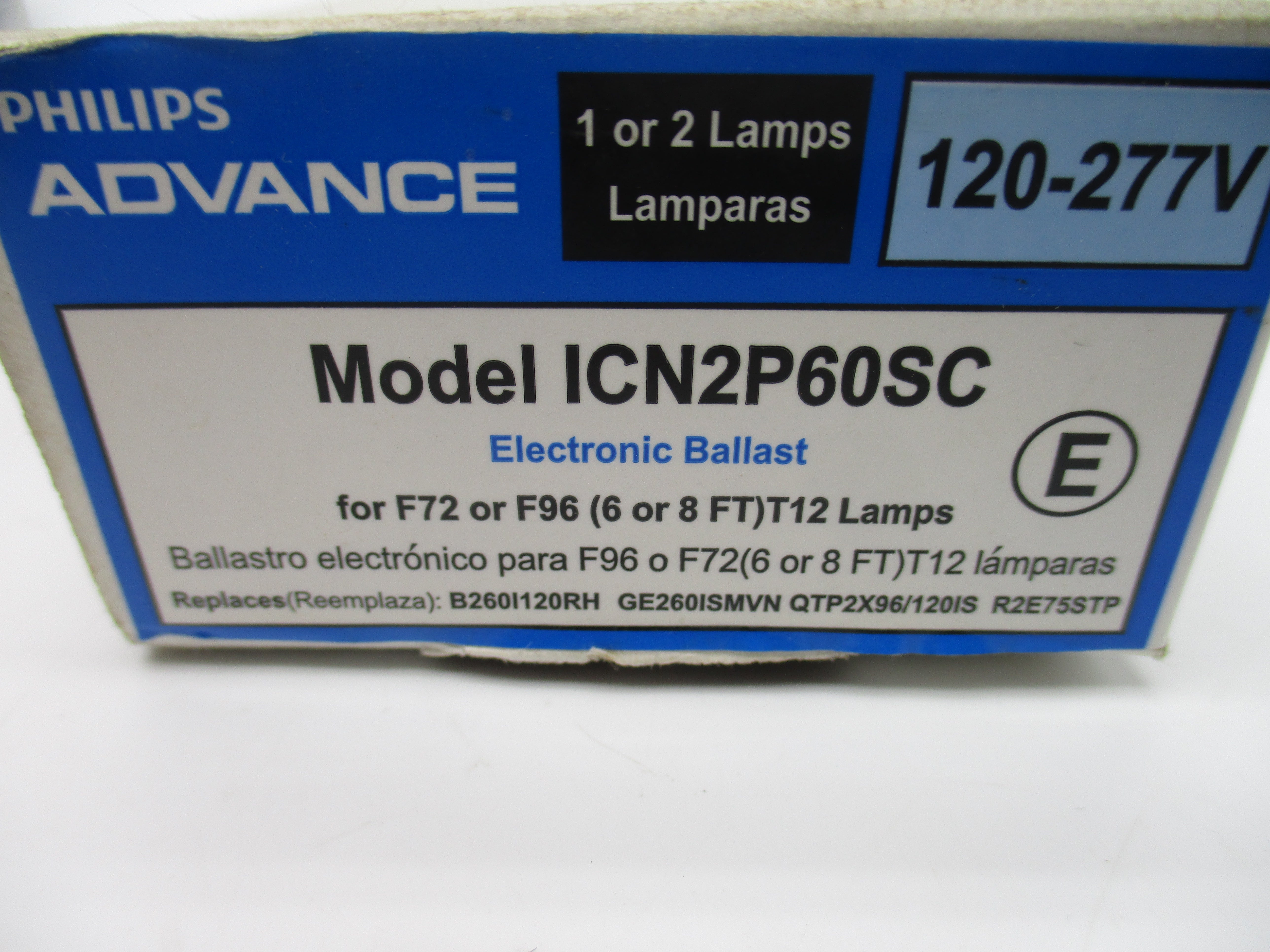 PHILIPS ADVANCE ICN2P60SC 120-277V 0.88A NSMP
