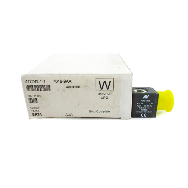 AUTOMATIC VALVE 7019-9AA 120V 150PSI (PKG OF 6) NSMP