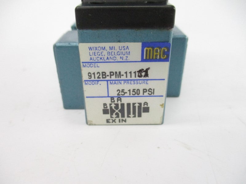MAC 912B-PM-111JJ 110/120V 25-150PSI NSNP