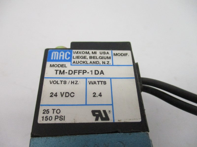 MAC TM-DFFP-1DA 24VDC 25-150PSI UNMP