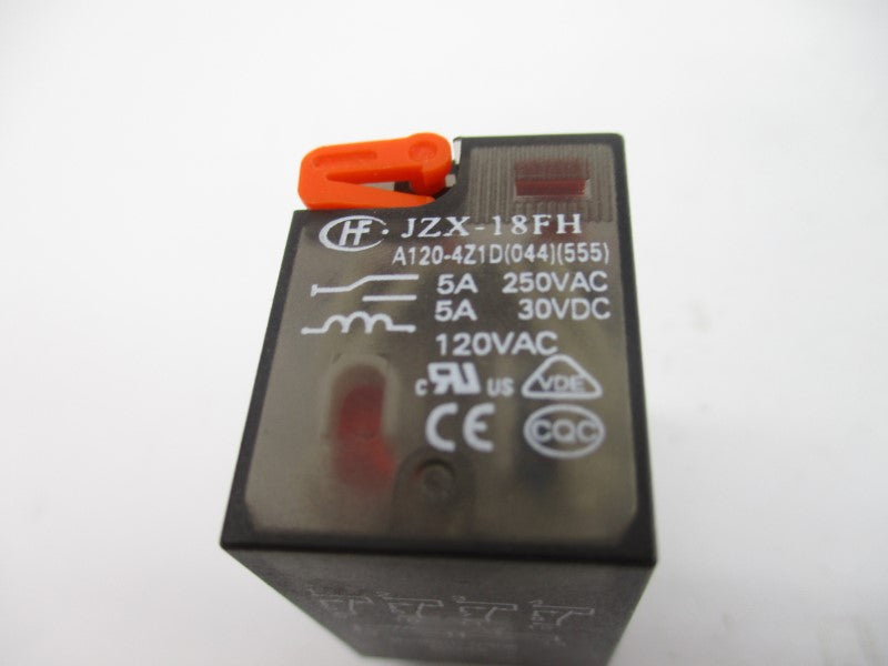 HONGFA JZX-18FHA120-4Z1D 120VAC 5A NSNP