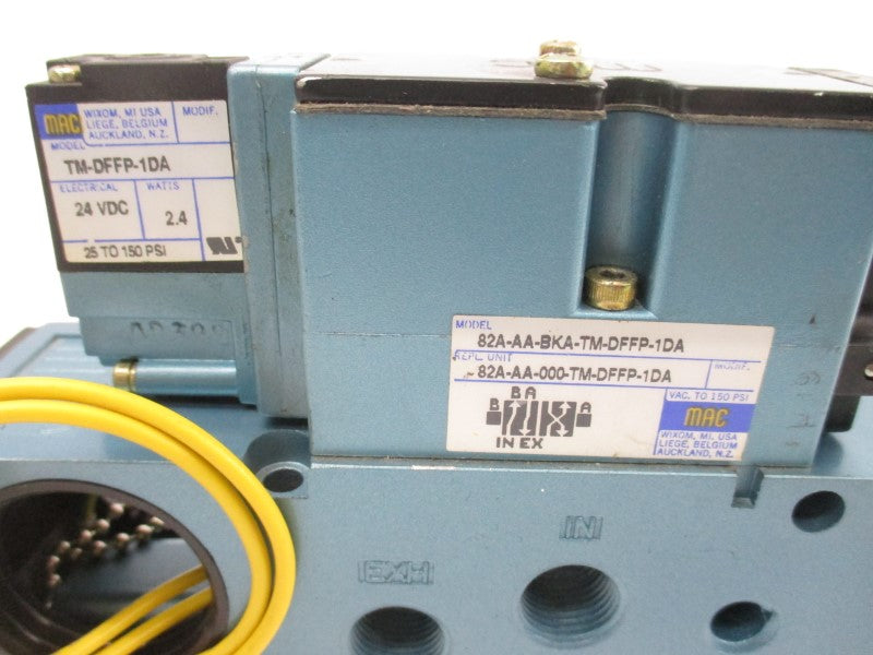MAC 82A-AA-BKA-TM-DFFP-1DA 24VDC 150PSI UNMP