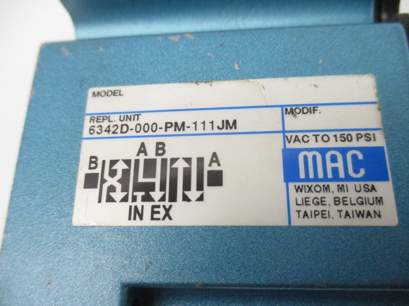 MAC 6342D-000-PM-111JM 150PSI (AS PICTURED) UNMP